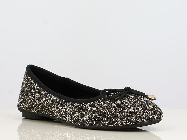 Picture of B089911 BALLERINA SMART SHOES BLACK/GOLD